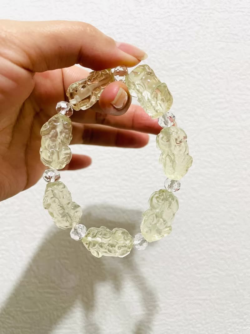 提升貴人事業運【貔貅檸檬黃水晶設計手串】特殊蒐藏/一物一拍
