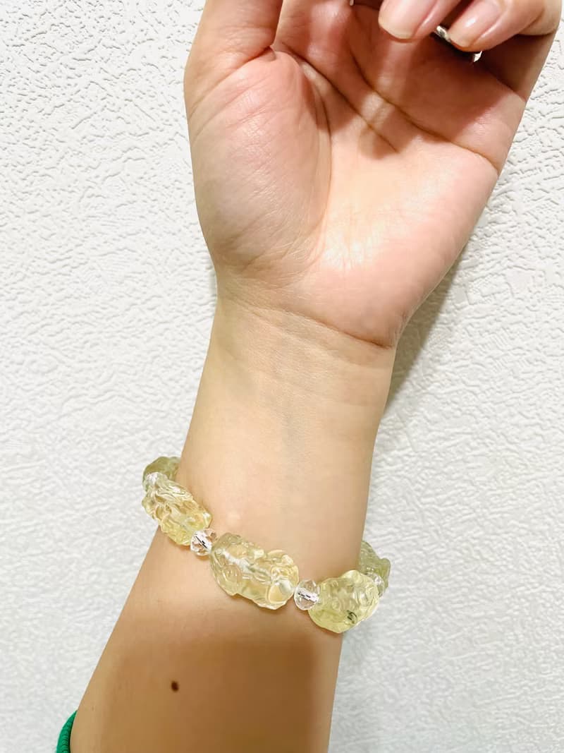 提升貴人事業運【貔貅檸檬黃水晶設計手串】特殊蒐藏/一物一拍