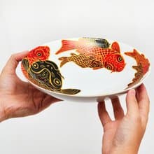 大號扁平碗 - Carp is Dragon in heaven