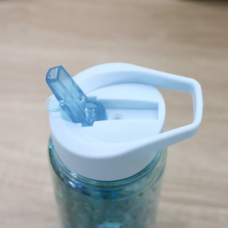 荷蘭Petit Monkey ─ 兒童水杯300(ml)-粉藍閃亮亮  杯子