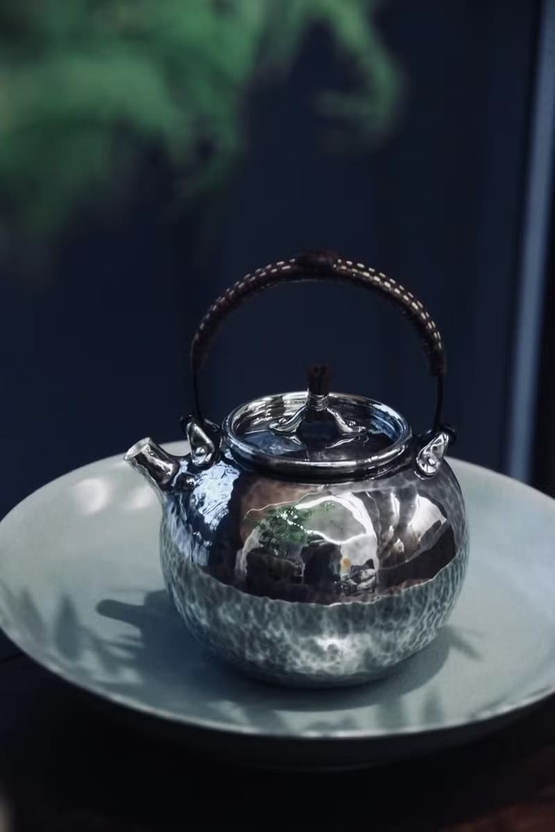 尚幀品 提梁蘋果形急須 純銀小提梁 銀壺泡茶壺 280cc