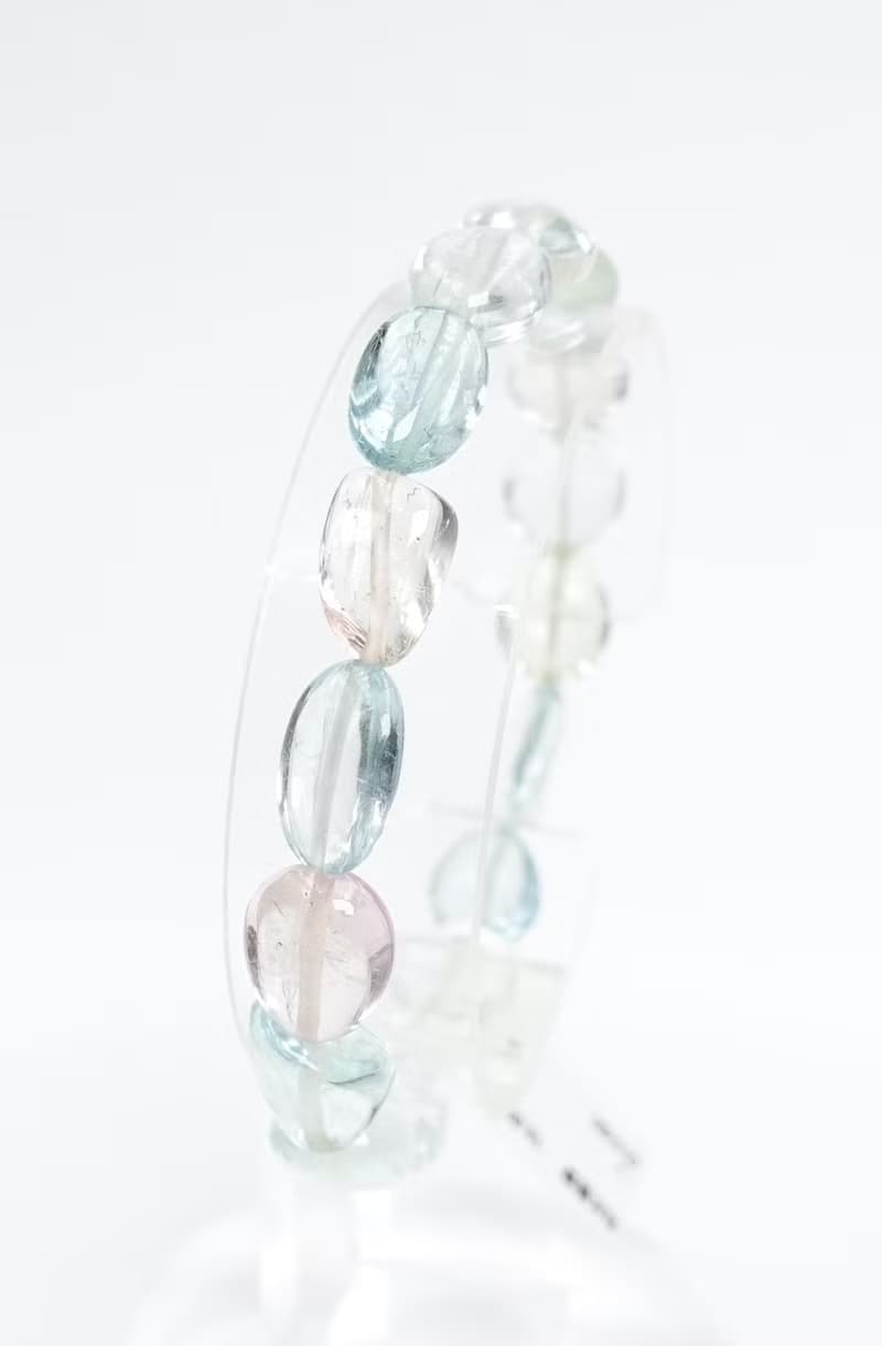 寶麗金珠寶-天然海水藍寶手鍊