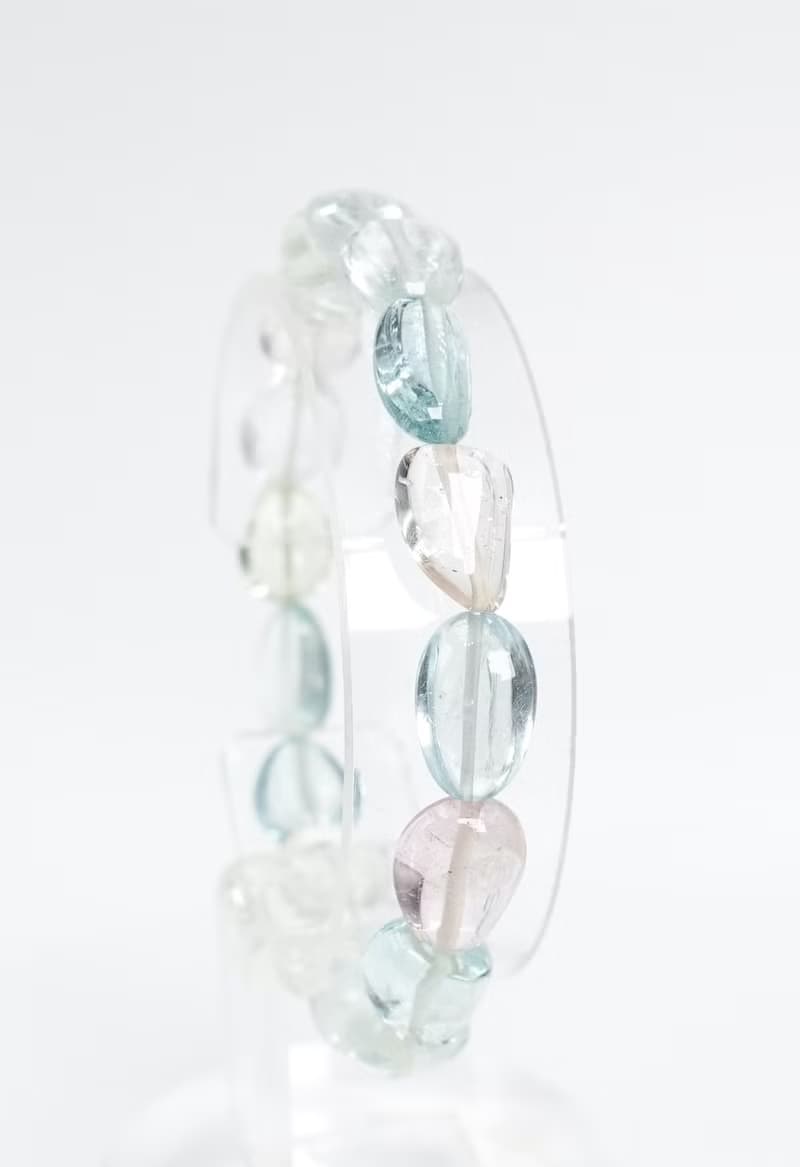 寶麗金珠寶-天然海水藍寶手鍊