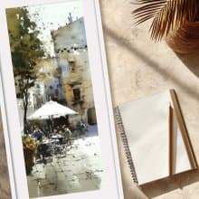 水彩畫-附畫框 | 入厝禮| 掛畫| 民宿佈置|  室內設計| 海報