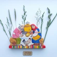 【聖誕禮盒】淳木童話  俄羅斯積木立體拼圖系列 :下金蛋的母雞