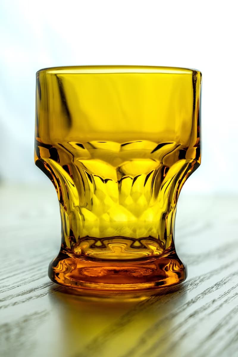義大利製 早期琥珀色老玻璃杯 酒杯 水杯 庫存新品 台灣免運