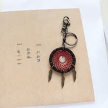 極簡風III丨手作 編織 畢業禮物 捕夢網 Dreamcatcher 鑰匙圈吊飾