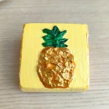 【鳳梨旺來】木頭擺飾 紙鎮 文鎮  畢業禮物