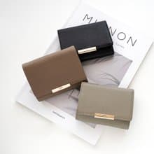 三つ折り ウォレット 【 本革 Nuance ラインパーツ 名入れ 】 財布 コインケース カードケース ミニ財布 刻印 HR30U