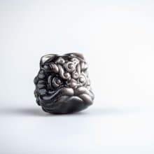 銀曜石招財辟邪醒獅 | 招財防小人水晶擺件 | 天然水晶禮物