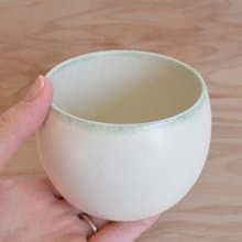 美濃焼　翠　丸碗　月白　teacup|小鉢|お碗