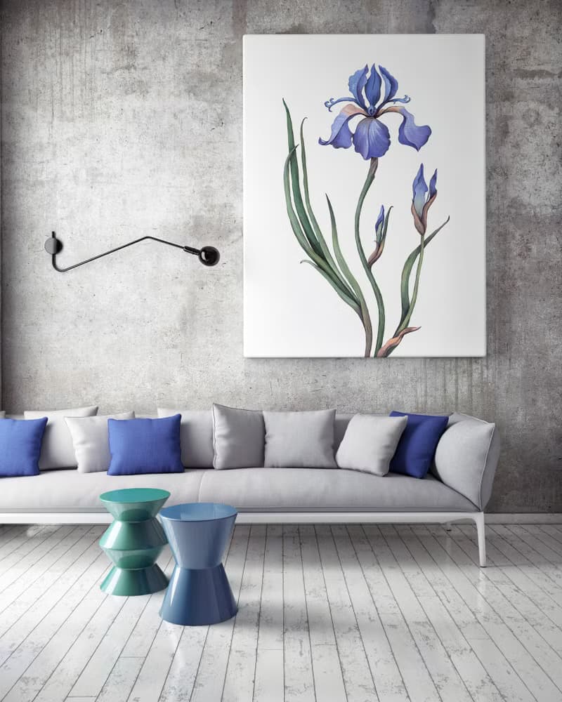 【數位】鳶尾花海報數位 JPEG 可列印牆面畫廊牆面藝術鳶尾花印刷品
