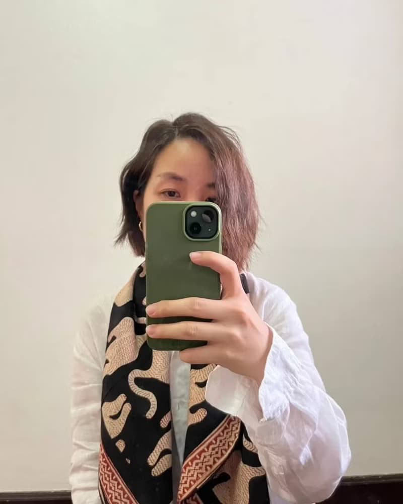 100x100 cm. Hand-block Printed Scarf