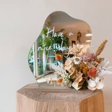 永生花鏡子花禮  開幕花禮 生日花禮 情人節禮物