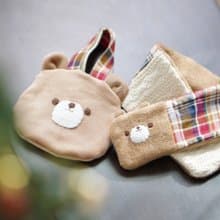 くまのキッズマフラーとミニバッグ　セット