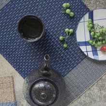Set 2, Navy Housewarming, Home Gifts, placemat, table mat, jute platemat