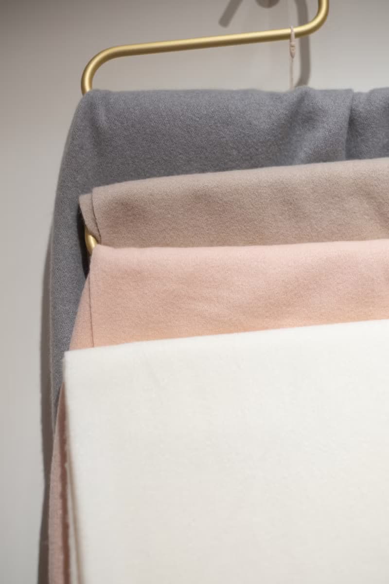 羊毛圍巾 (米白/卡其/粉/灰)