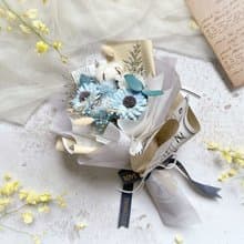 畢業花束 白雲晴空藍擴香向日葵花束 畢業禮物 生日 畢業季