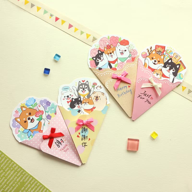 柴之助 / 花束蝴蝶結50K卡片 (4圖)