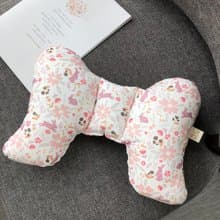 花間粉兔 手工寶寶安撫豆絨蝴蝶枕 彌月禮盒 推車枕 嬰兒禮物