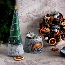 Christmas Tree. Advent set, European Christmas,Trinkets box, Christmas decor