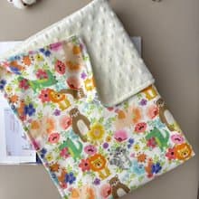 繽紛歡樂動物森林  寶寶荳荳絨毯 嬰兒手作 新生兒禮