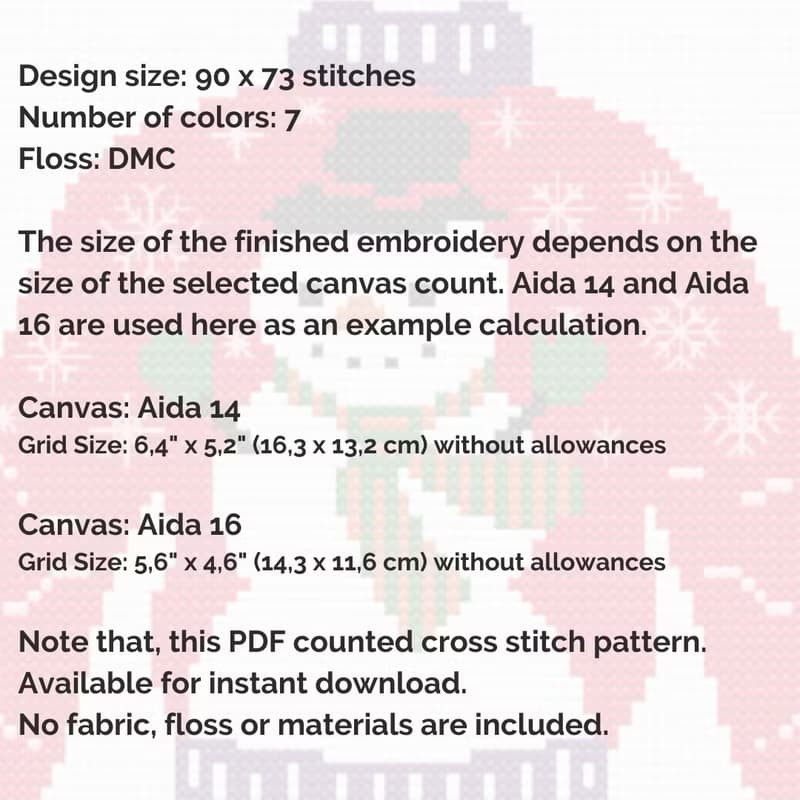 【數位】Cross stitch pattern / Christmas sweater / Cross stitch pattern Christmas