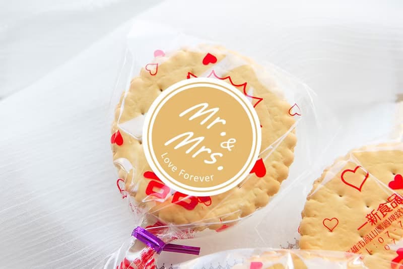 婚禮小物 Mr. & Mrs.先生小姐風格 滿滿愛 扎絲簡版 古早味麥芽餅