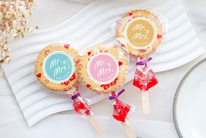 婚禮小物 Mr. & Mrs.先生小姐風格 滿滿愛 扎絲簡版 古早味麥芽餅