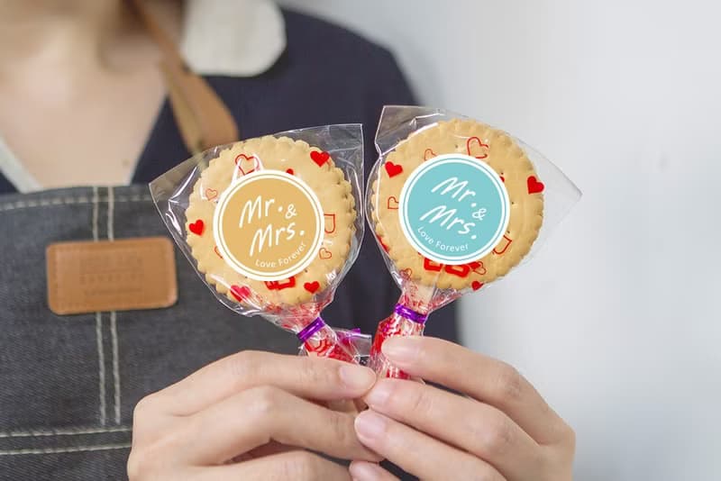 婚禮小物 Mr. & Mrs.先生小姐風格 滿滿愛 扎絲簡版 古早味麥芽餅