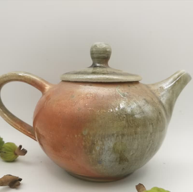 手拉胚柴燒茶壼自然落灰火吻印記個性商品最佳禮物紀念品