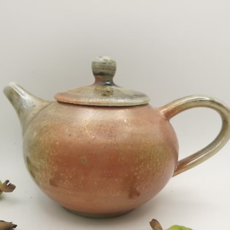 手拉胚柴燒茶壼自然落灰火吻印記個性商品最佳禮物紀念品