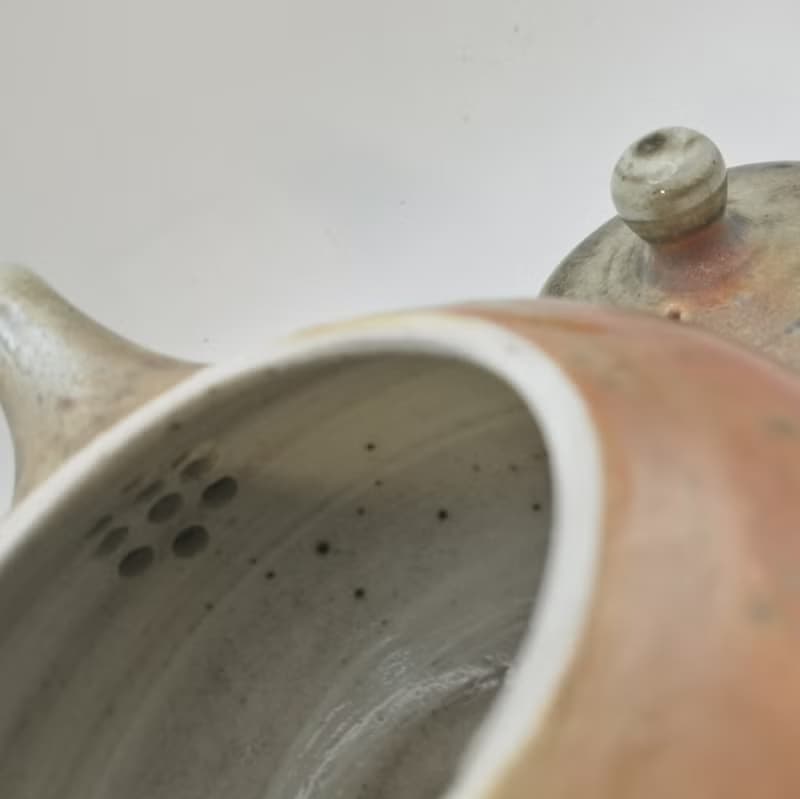 手拉胚柴燒茶壼自然落灰火吻印記個性商品最佳禮物紀念品