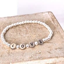 純銀 LOVE S925 (自選字母)手鍊