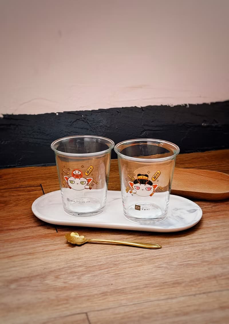 招財貓玻璃杯