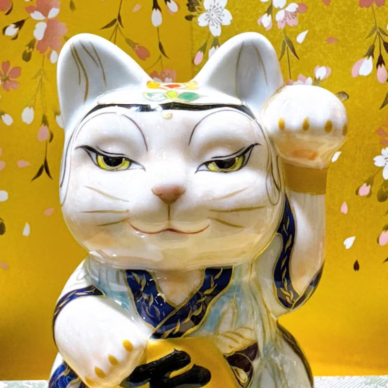 【慈耀福心】日本清水燒招財貓 | 仫繪 - 觀音菩薩