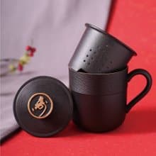 陸寶LOHAS 真好 金猴 壽字 蓋杯 泡茶杯