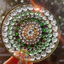 光の癒しアート・グリーン光の曼荼羅サンキャッチャー