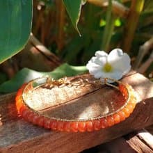 Burmese Red Jade Bangle Real Silver Body Gold Niello Plated Free Size 5.5 mm New