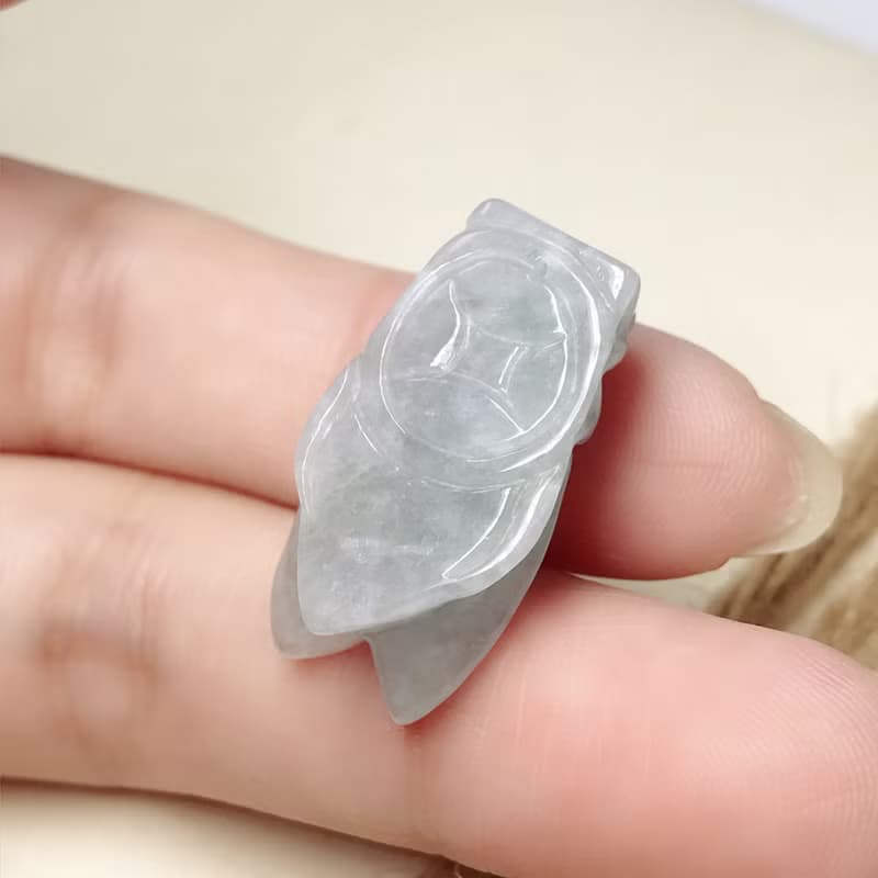 冰種翡翠蟬 | 天然緬甸玉A貨翡翠 | 送禮
