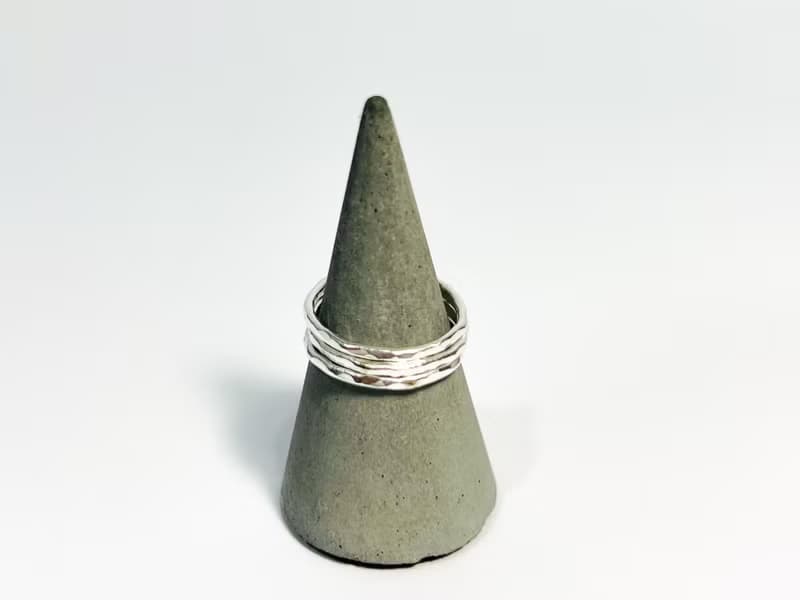 鎚紋戒【RSB1009】純銀手工戒.男戒.女戒