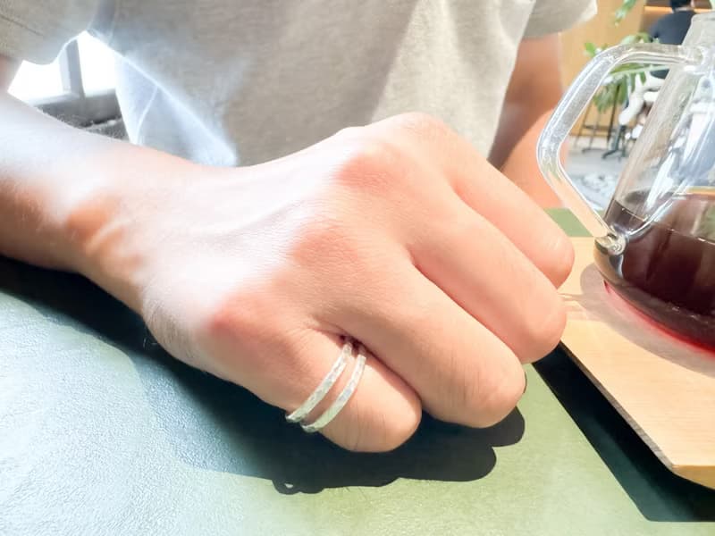 鎚紋戒【RSB1009】純銀手工戒.男戒.女戒