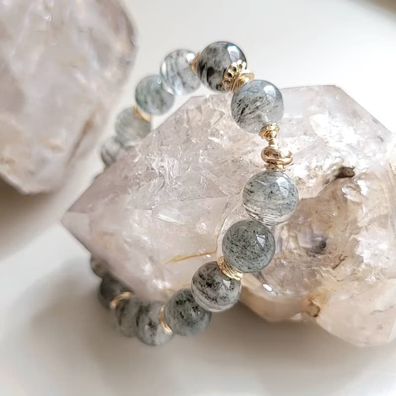 招財事業智慧表達/幻影藍幽靈灰藍幽靈手鍊