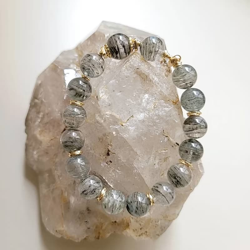 招財事業智慧表達/幻影藍幽靈灰藍幽靈手鍊