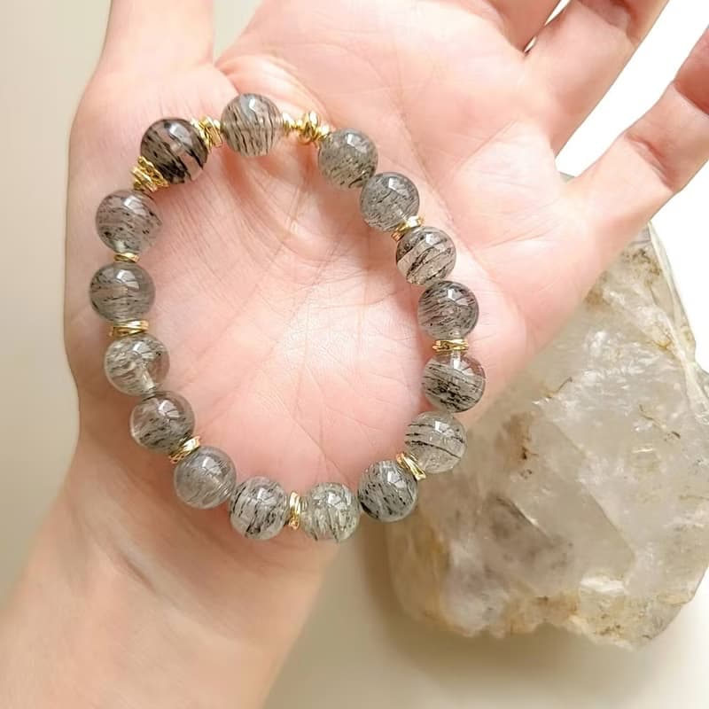 招財事業智慧表達/幻影藍幽靈灰藍幽靈手鍊