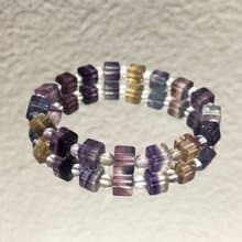 快速出貨天然螢石手鍊 方塊手鏈手鍊 瑩石 翡冷翠