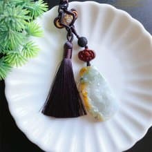 天然緬甸玉翡翠 黃翡 蝙蝠 鯉魚 包掛 財多富裕 富貴有餘 禮物