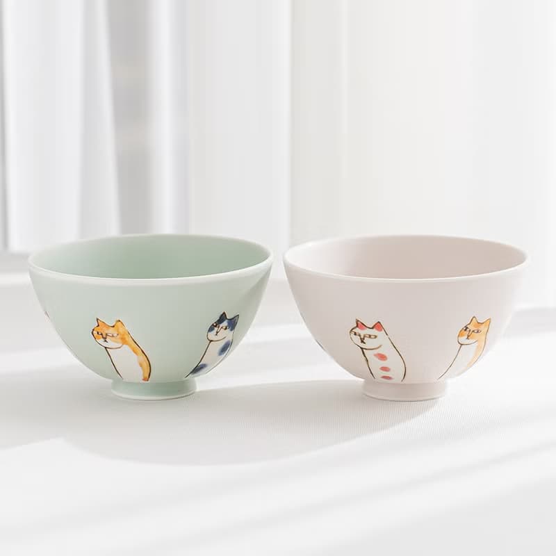 【結婚禮物】六貓飯碗 /金照堂