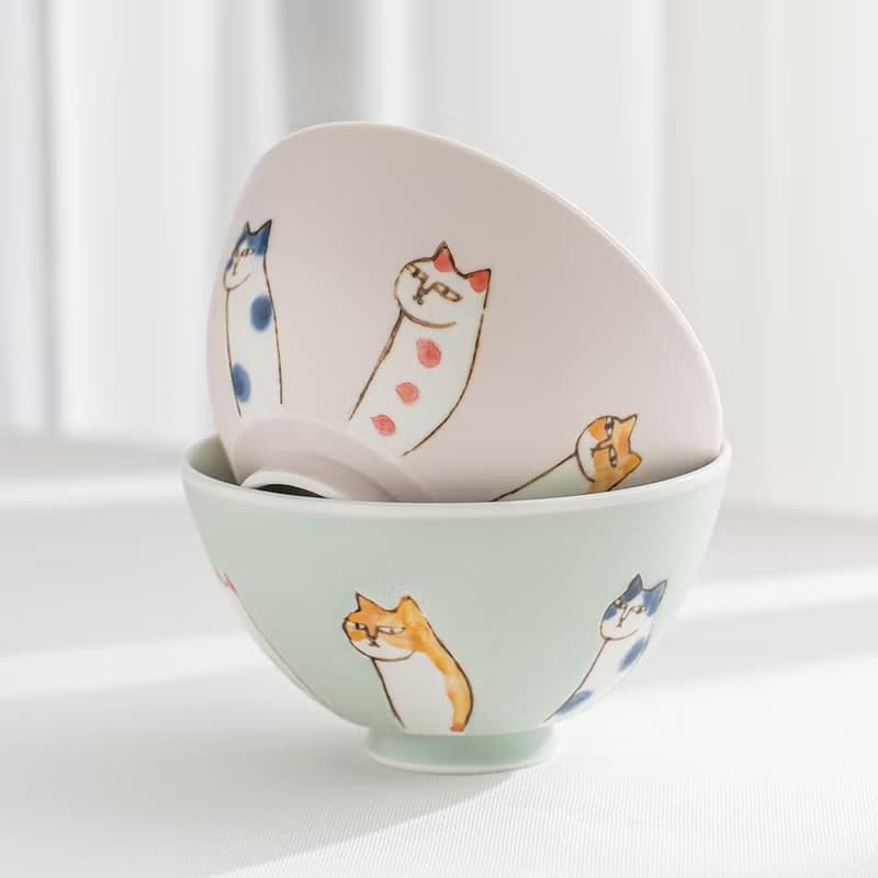 【結婚禮物】六貓飯碗 /金照堂