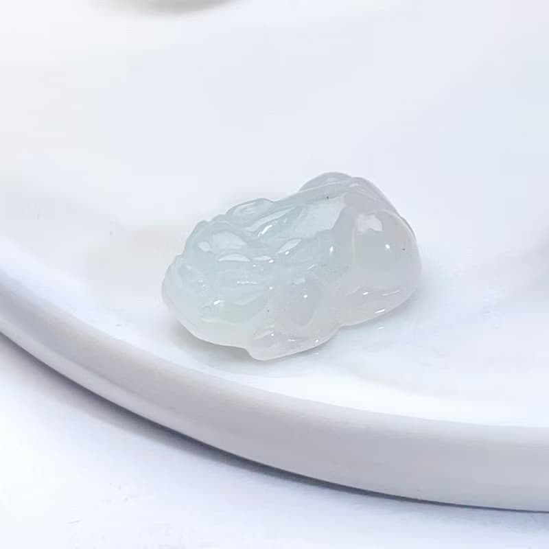 【招財神獸】冰種翡翠貔貅吊飾 | 天然緬甸玉翡翠A貨|送禮